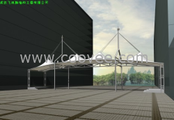 供應四川瀘縣學校看臺膜結構，湖北云夢站臺膜結構