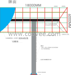 单立柱施工图|单立柱广告|单立柱批发