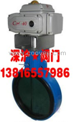 供應對夾式電動軟密封蝶閥