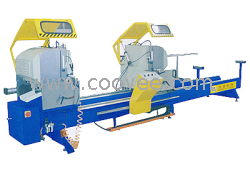 供应铝门窗双头切割锯报价、铝门窗组角机价格