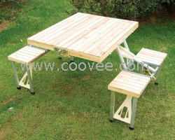 休閑連體桌椅，深圳市杉木桌，禮品沙灘桌