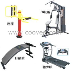 供应济宁跑步机仰卧板综合训练器训练器健身路径健身器