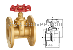 供應(yīng)【閘閥】  黃銅法蘭閘閥價(jià)格