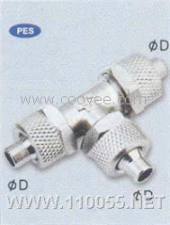 供應PES 4 PES 6 PES 8 PES 10 全銅三通三卡