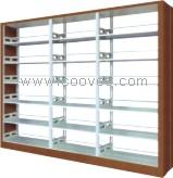 淮坊書架廠家供應(yīng)復(fù)塑彩板書架/木護(hù)板書架/鋼制書架