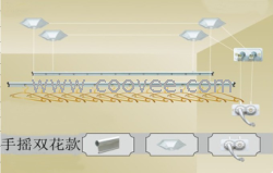 供應(yīng)手搖晾衣架 陽臺升降晾衣架