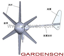 300W風(fēng)力微型發(fā)電機(jī),水平軸風(fēng)力發(fā)電機(jī) 批號(hào)-140388