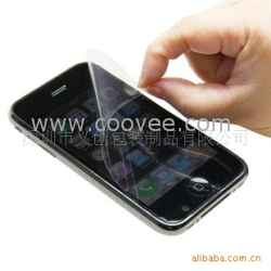 供應(yīng)加工蘋果IPHONE3GS手機(jī)屏幕保護(hù)膜 3G手機(jī)貼膜