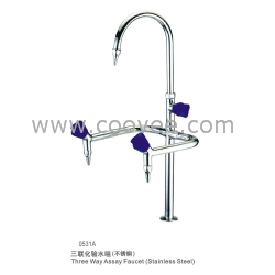 供應廠商直銷精細不銹鋼三聯化驗水咀（0531A）咨詢銷售濤13810339447