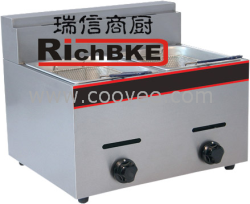 供应炸炉/炸锅/燃气炸炉/Gas2-Tank Fryer(2- Basket)