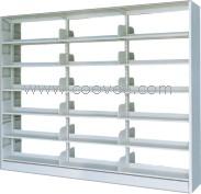 漢中書架廠家供應單柱雙面鋼制書架_雙面雙柱鋼制書架_鋼制書架