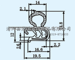 供应铝合金塑钢门窗密封胶条