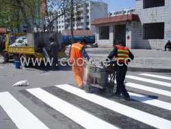 陕西安道路反光漆划线西安马路漆划线工程部