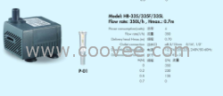 供應(yīng)：工藝品水泵HB-335/335F/335L微型水泵