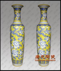 供應景德鎮廠家批發定做新款陶瓷大花瓶