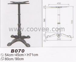 供應(yīng)桌子底座，桌子圓盤腳，桌腳底盤，鑄鐵圓底盤