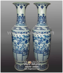 供應(yīng)景德鎮(zhèn)陶瓷大花瓶廠生產(chǎn)定制 題字加工 落款定做 外事饋贈(zèng)