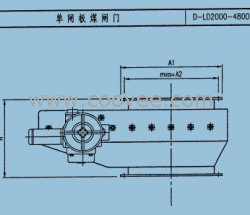 供应单闸板煤闸门