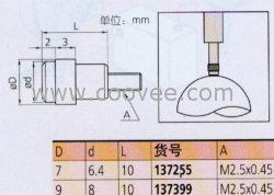 供应日本三丰平面型测针137255 137399