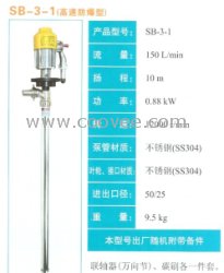 供应SB-3-1防爆油桶泵