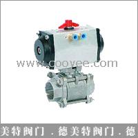 供應氣動三塊式內螺紋球閥JLQ611F