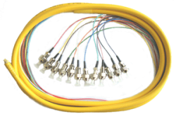 供應(yīng)12芯束裝尾纖