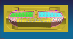供应汽车中网栅网塑料模具