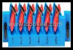 廠家直銷【六位卡條】適配器卡條、熔纖盤、桌面盒