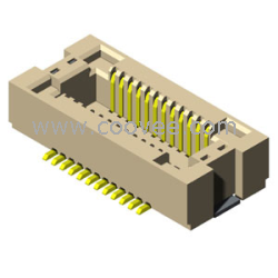 供应0.5mm直插单槽板对板连接器