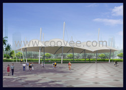 供應河北遷安市裁剪膜景觀膜湖北聯冠膜結構設計口碑好