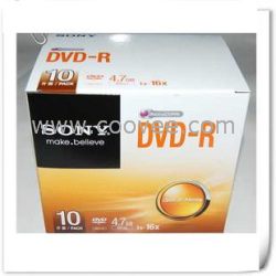 供应索尼刻录盘 SONY DVD-R 单片