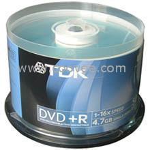 TDK DVD+R刻录盘50P桶装