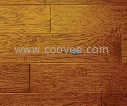 手工雕琢,每片地板都與眾不同,美國山核桃多層實木復合手工地板