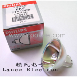 供应PHILIPS石英灯杯21V150W EKE 13629 GX5.3