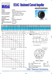 PSC ECAC 后倾离心风机133mm