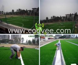 廣西百色農業學校桂淞足球場人造草工程