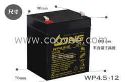 WP4.5-12 12V 4.蓄電池