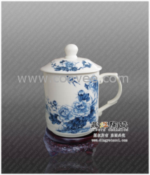 景德鎮(zhèn)陶瓷器 會(huì)議紀(jì)念禮品 骨質(zhì)瓷青