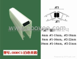 直銷大量淋浴房用磁性膠條，浴室門磁條