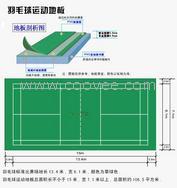 羽毛球场地板尺寸，羽毛球塑胶地板厂家