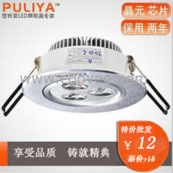 3W LED 天花射灯