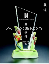 阿法瓷水晶獎(jiǎng)杯，定做阿法瓷水晶獎(jiǎng)杯