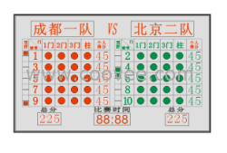 新规双杆门球电子记分牌