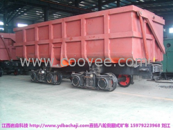 八輪式曲軌礦車