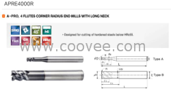 上海供应APRE4000R四刃深沟圆鼻刀