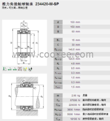 德國(guó)FAG精密軸承234420M.SP