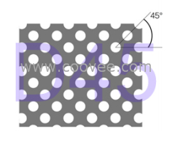 45度错排圆孔冲孔网板