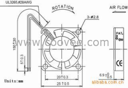 【廠家直銷】供應(yīng)DC2507散熱風(fēng)扇