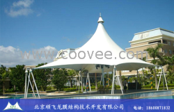 河北望都縣景觀張拉膜結構