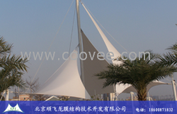 河北盧龍縣景觀張拉膜結(jié)構(gòu)